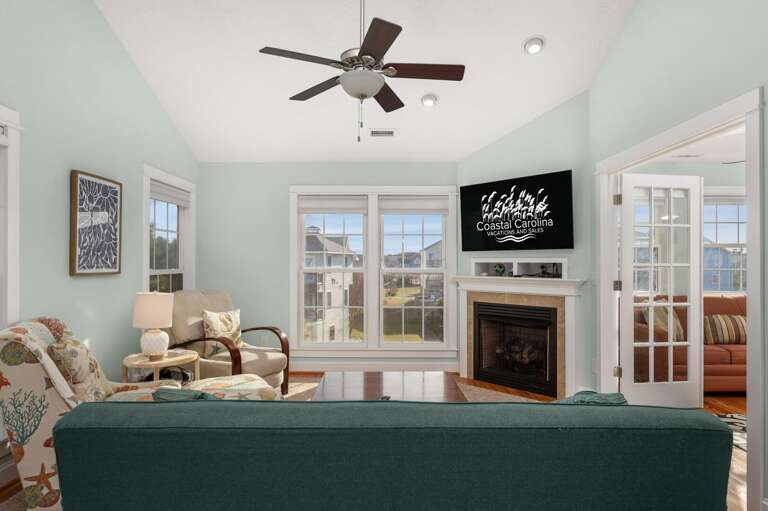 DK205: The Ranch | TL Living Area (Fireplace not for guest use)