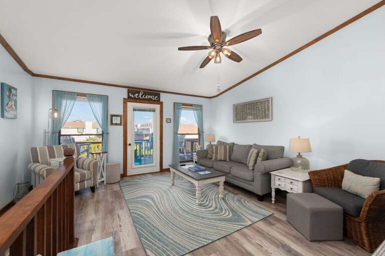 SDG2: Sea Glass Shack | TL Living Area - Sleep Sofa, Deck Access (Fireplace not for guest use) SDG2: Sea Glass Shack | TL Living Area - Sleep Sofa, Deck Access (Fireplace not for guest use)