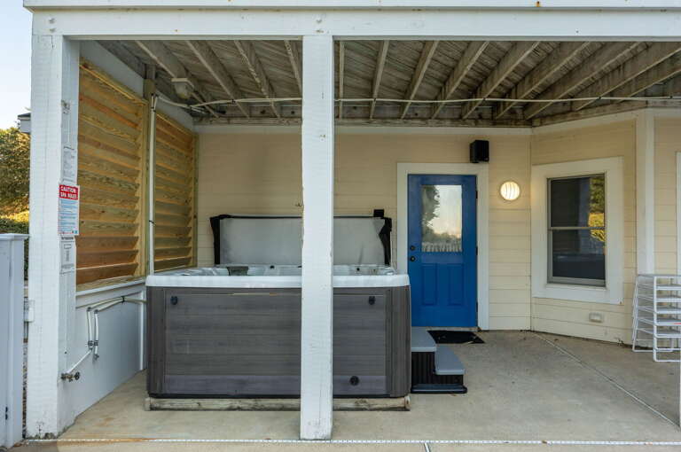 CC257: 16 Sunset | Rear Exterior - Pool Deck- Hot Tub