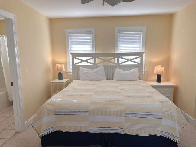 KDH472: Sebastian by the Sea | ML Bedroom 1 - King, Private Bath, Deck Access