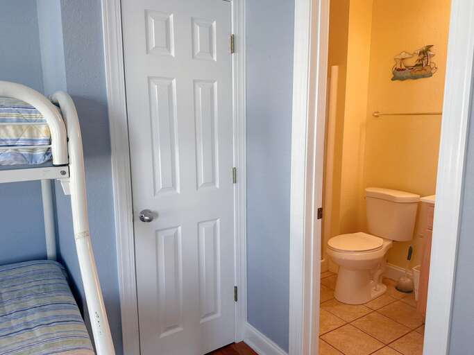 KDH472: Sebastian by the Sea | ML Bedroom 3 - Two Twin Beds, Shared Bath, Deck Access
