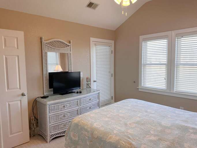 KDH472: Sebastian by the Sea | TL Bedroom 4 - Queen, Private Bath, Deck Access