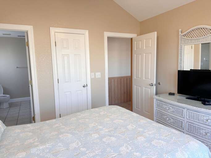 KDH472: Sebastian by the Sea | TL Bedroom 4 - Queen, Private Bath, Deck Access