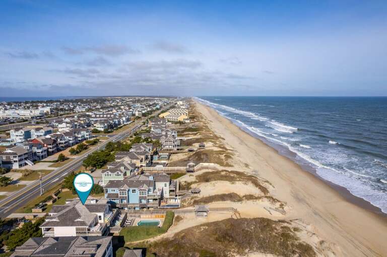 DE08: Shore Beats Work | Aerial View - Private Beach Access