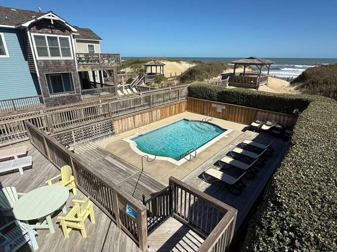 DE08: Shore Beats Work | Private Pool Deck and Oceanfront Gazebo