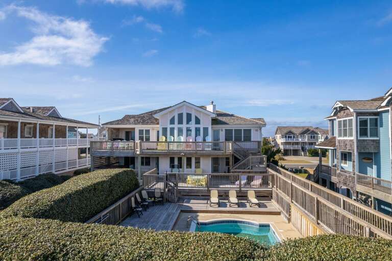 DE08: Shore Beats Work | Rear Exterior - Private Beach Access, Gazebo