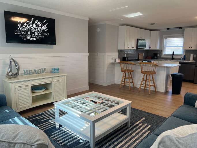 SNH419: South Nags Head 419 | Living Area - Deck Access