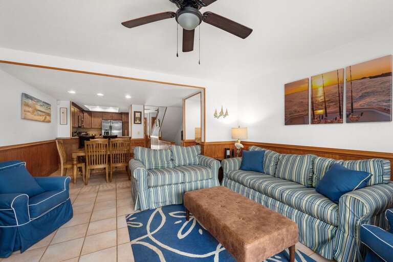 QF5: House of the Rising Sun | ML Living Area (Fireplace not for guest use), Deck Access