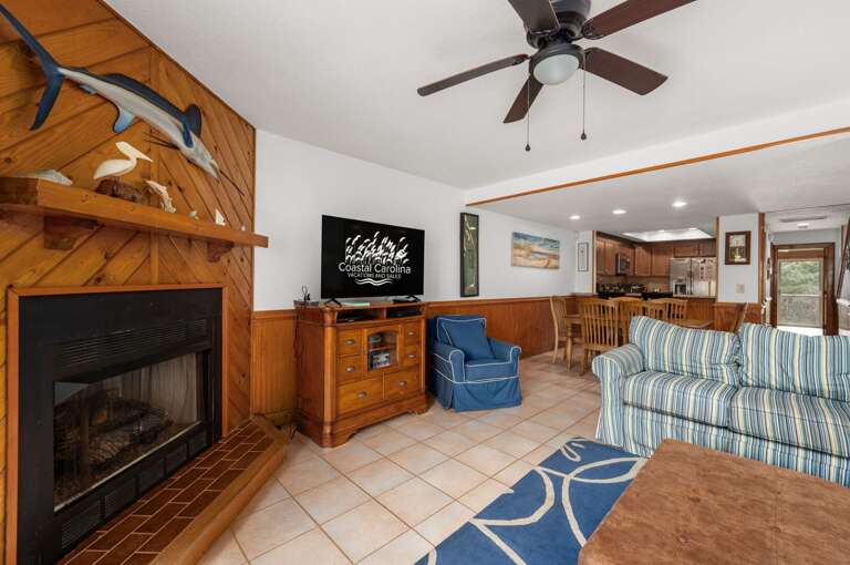 QF5: House of the Rising Sun | ML Living Area (Fireplace not for guest use), Deck Access