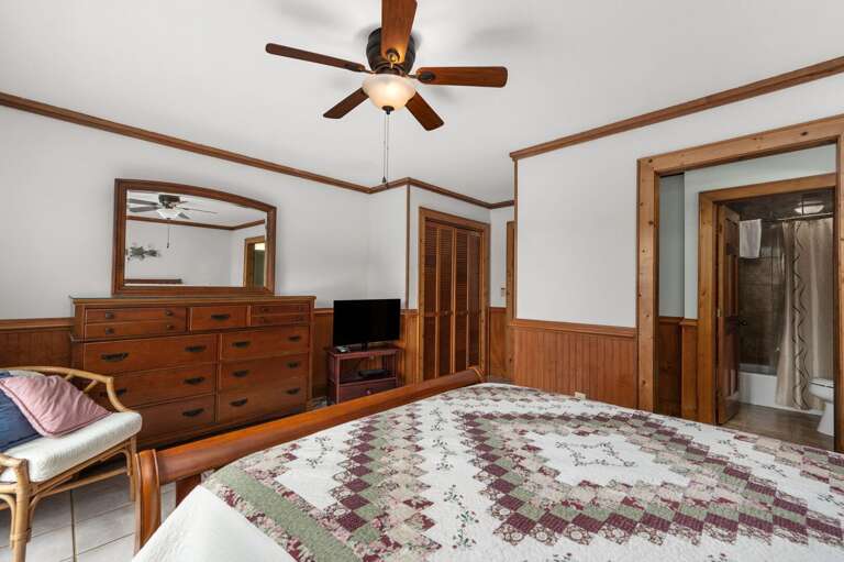 QF5: House of the Rising Sun | TL Bedroom 2 - Queen, Private Bath, Deck Access