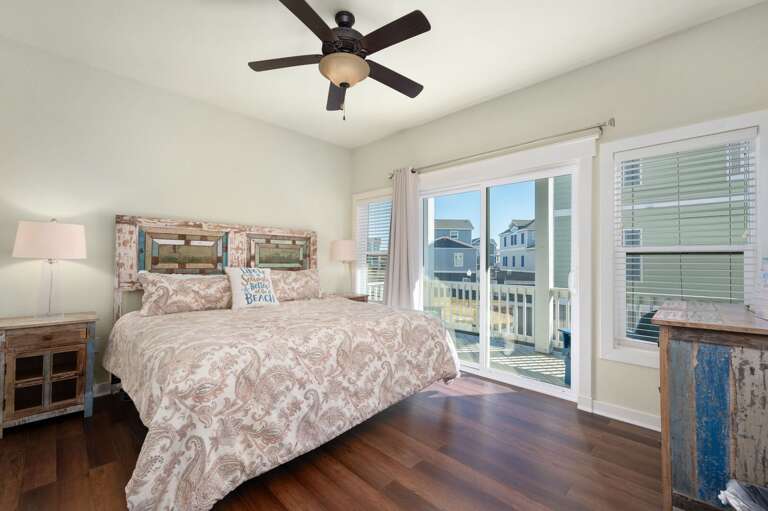 CB44: Rhapsody in Blue | ML Bedroom 4 - King, Private Bath, Deck Access