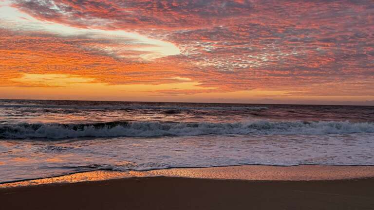 SS18: Sunnyside Up | Sunrise view over the ocean from the deck!