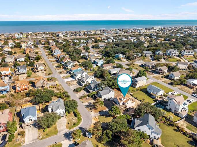 NH516: Finn Tales | Aerial View - Just a short drive to the beach!