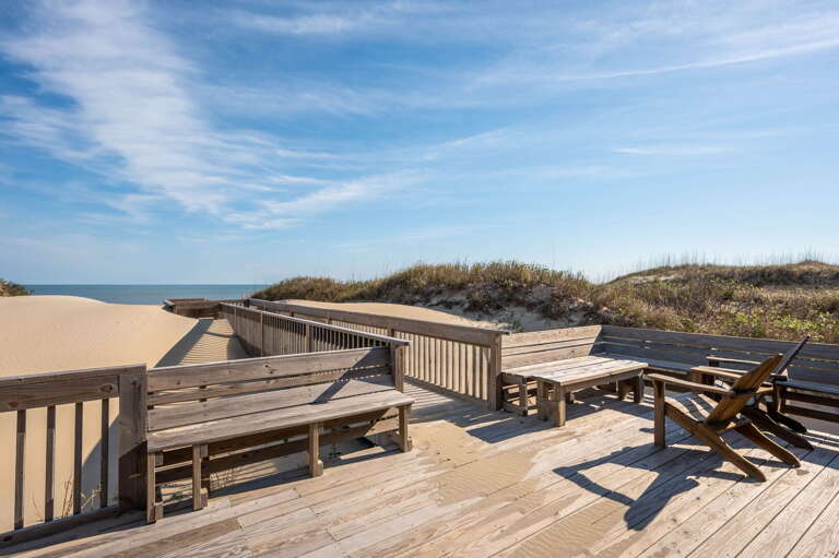 NH330: It's Beach Time | Rear Exterior - Private Beach Walkway
