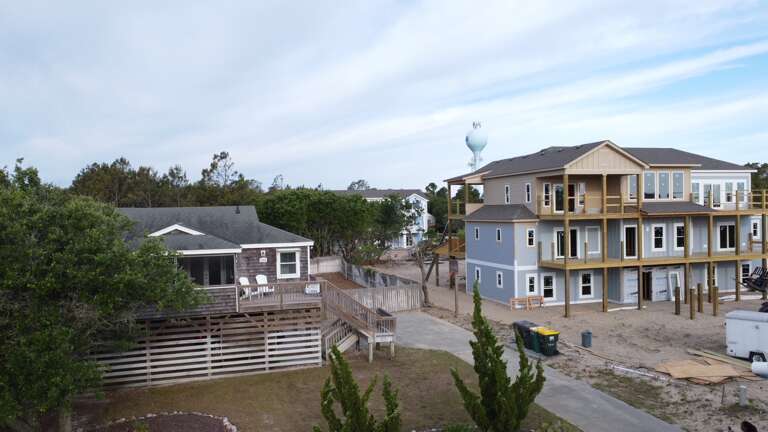 Your view of this immaculate exterior of home when arriving. Construction is underway next door but contractors are mindful. Your view of this immaculate exterior of home when arriving. Construction is underway next door but contractors are mindful.