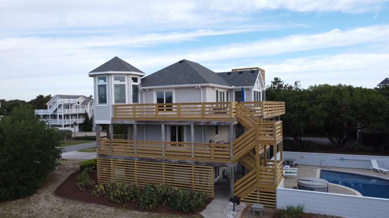 All new decking adds to your ways to enjoy the sunrises and pool side views.