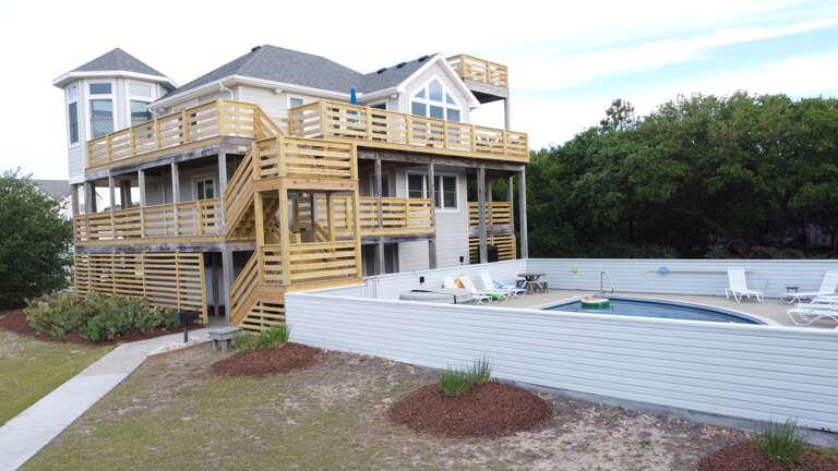 All new decking adds to your ways to enjoy the sunrises and pool side views.