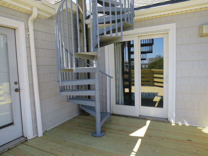 Located off of the master suite these steps take you to your sunrise view.