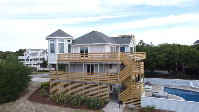 All new decking adds to your ways to enjoy the sunrises and pool side views.