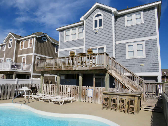 Two-story Building With Pool And Deck