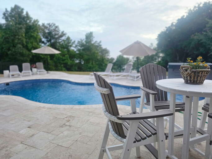 Spend your days soaking up the sun around the pool