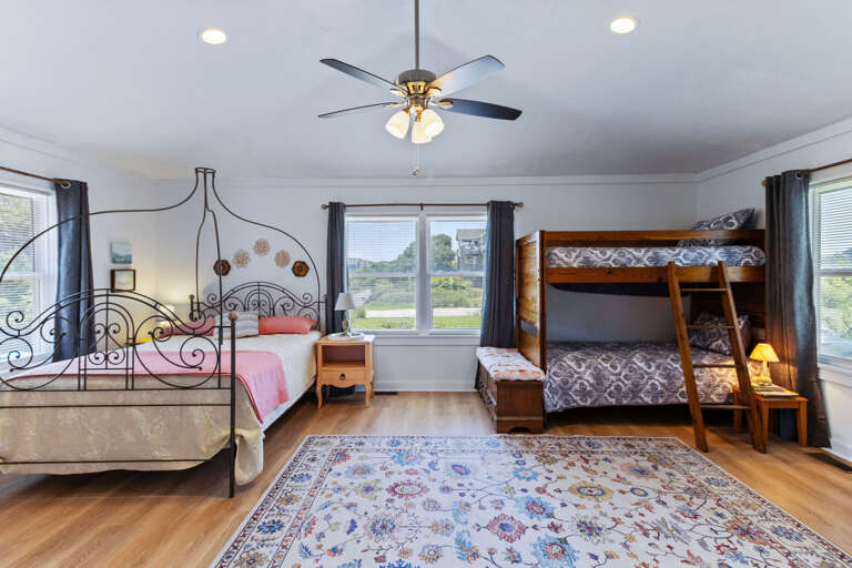 Queen and Bunk Bedroom