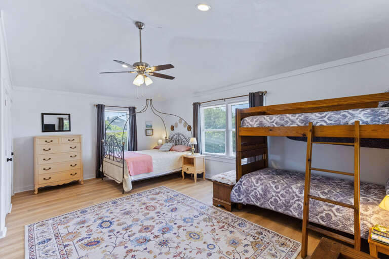 Queen and Bunk Bedroom