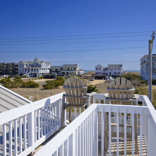 Beach Houses Viewed From A Balcony