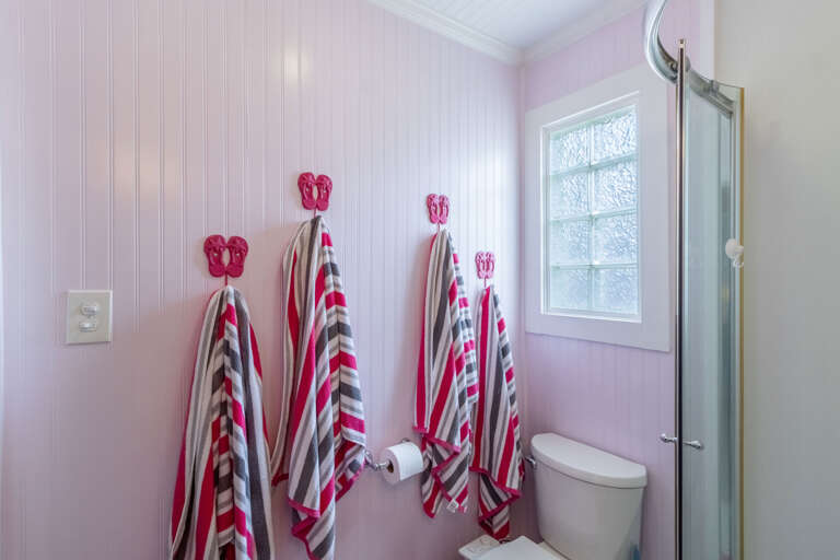 Hall bathroom with shower only