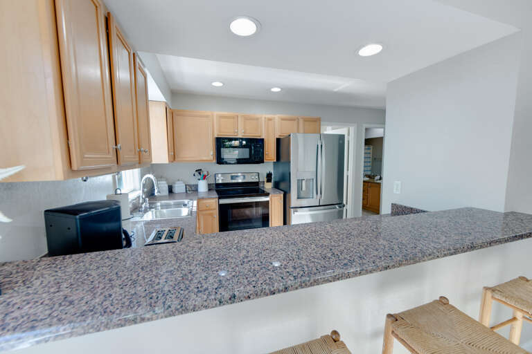 Open kitchen with plenty of counter space