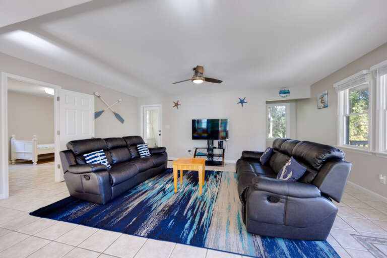 Bright, clean space perfect for unwinding