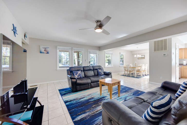 Bright, clean space perfect for unwinding