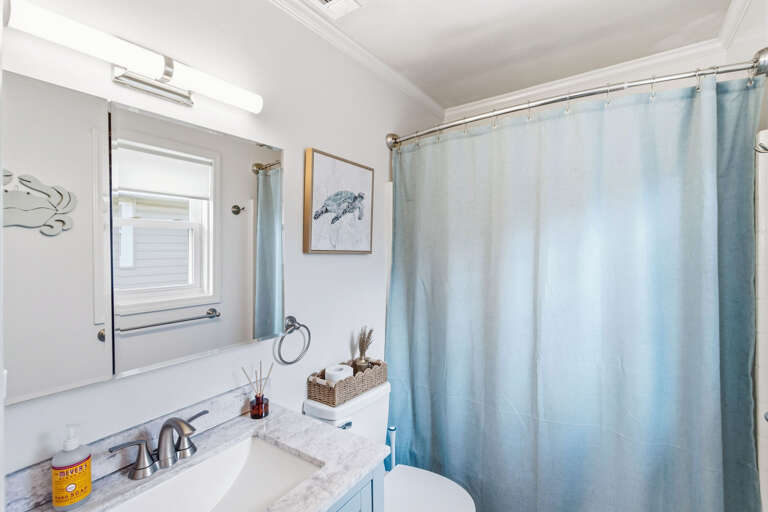 Private King bathroom with Tub/Shower combo