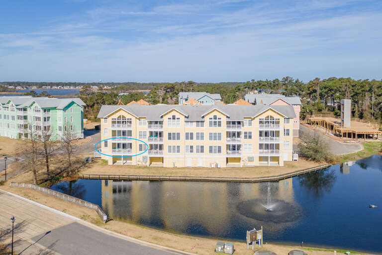 1st floor corner condo, directly beside the elevator