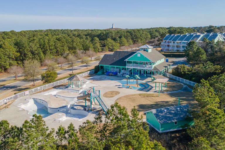 Community Clubhouse with lazy river, pool, fitness center. 