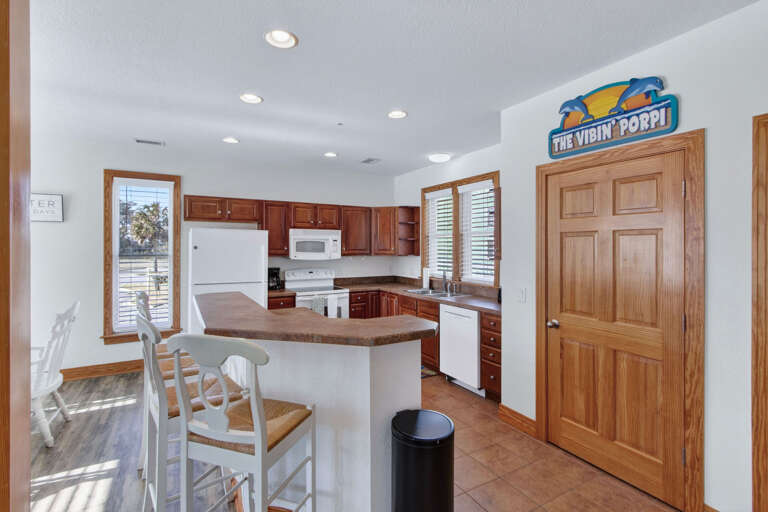 Relax at the kitchen