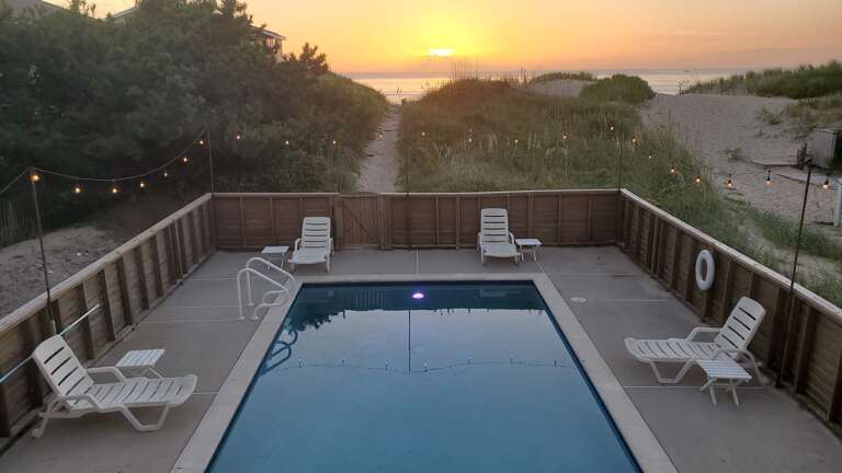 Sunrise from your private deck