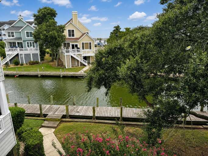 Rear View overlooking Canal and Boardwalk