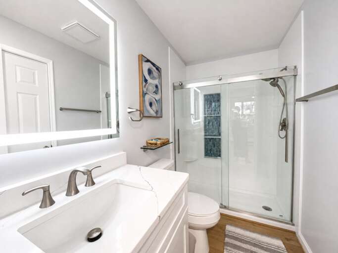 Queen bedroom private bathroom