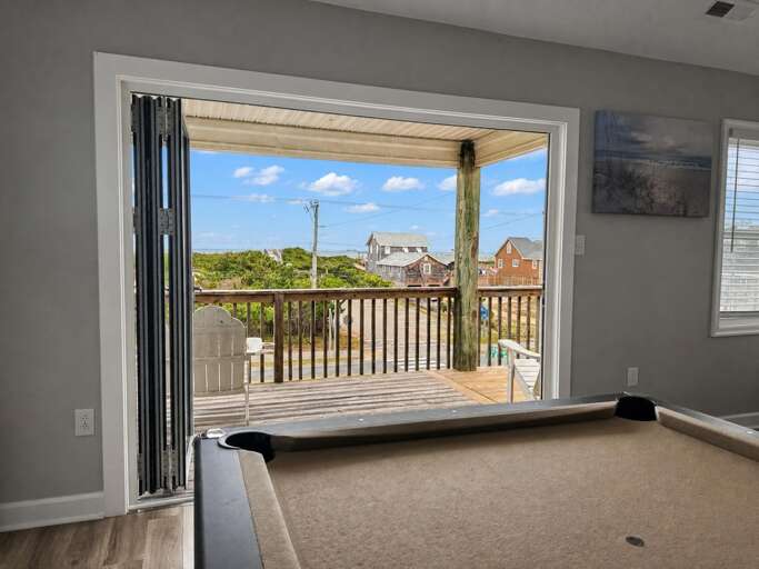Ocean facing sliding door