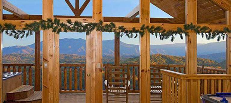 Wall of Windows with Awesome Loft View of Mt. LeConte Wall of Windows with Awesome Loft View of Mt. LeConte