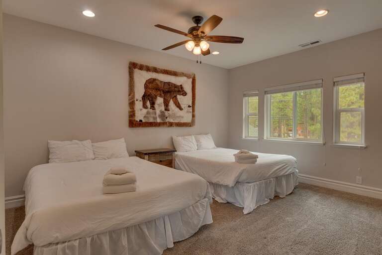 Bedroom with dual Queen beds