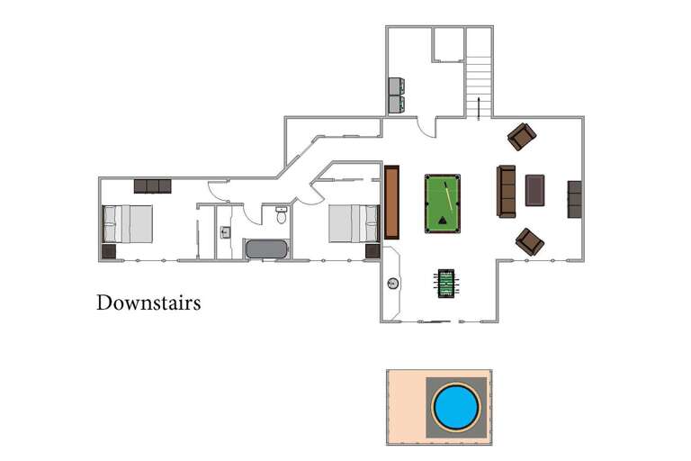Downstairs floor plan