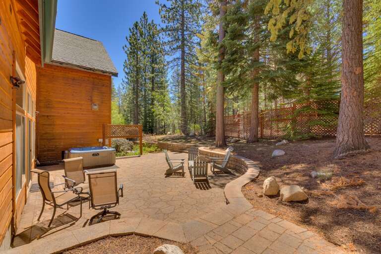 Spa and outside seating