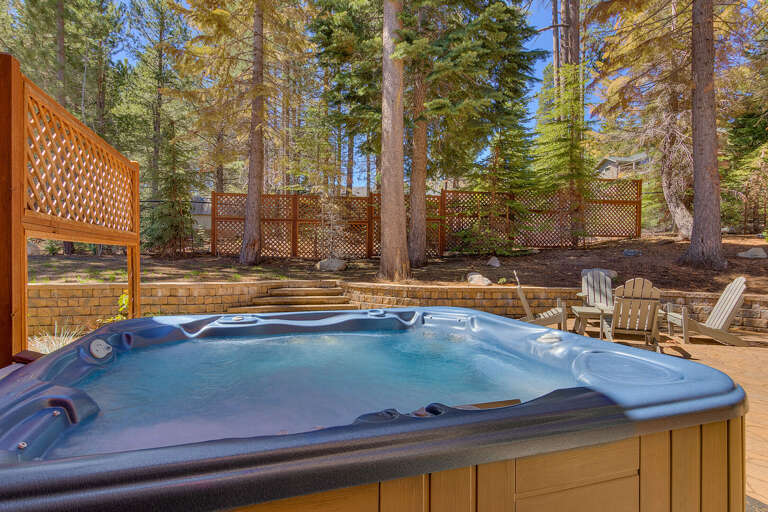 Spa and outside seating