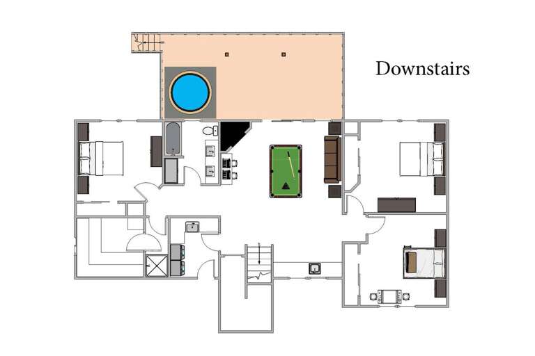 Downstairs floor plan