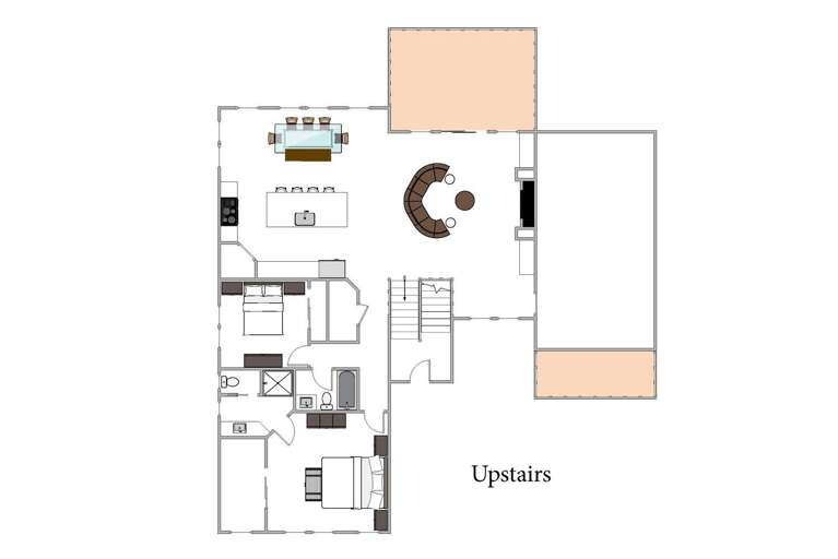 Upstairs floor plan