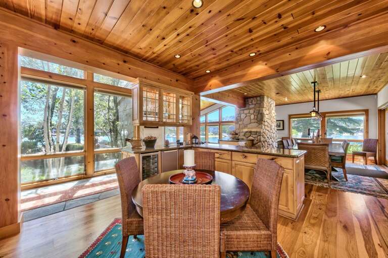 Dining and kitchen area