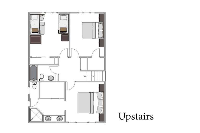 Upstairs floor plan
