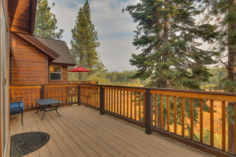 Deck with outside furniture